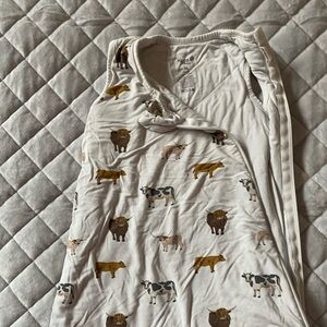 Kyte BABY Animal Print Sleep Sack - White and Brown